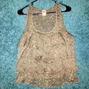 Sheer Ruffle Tank